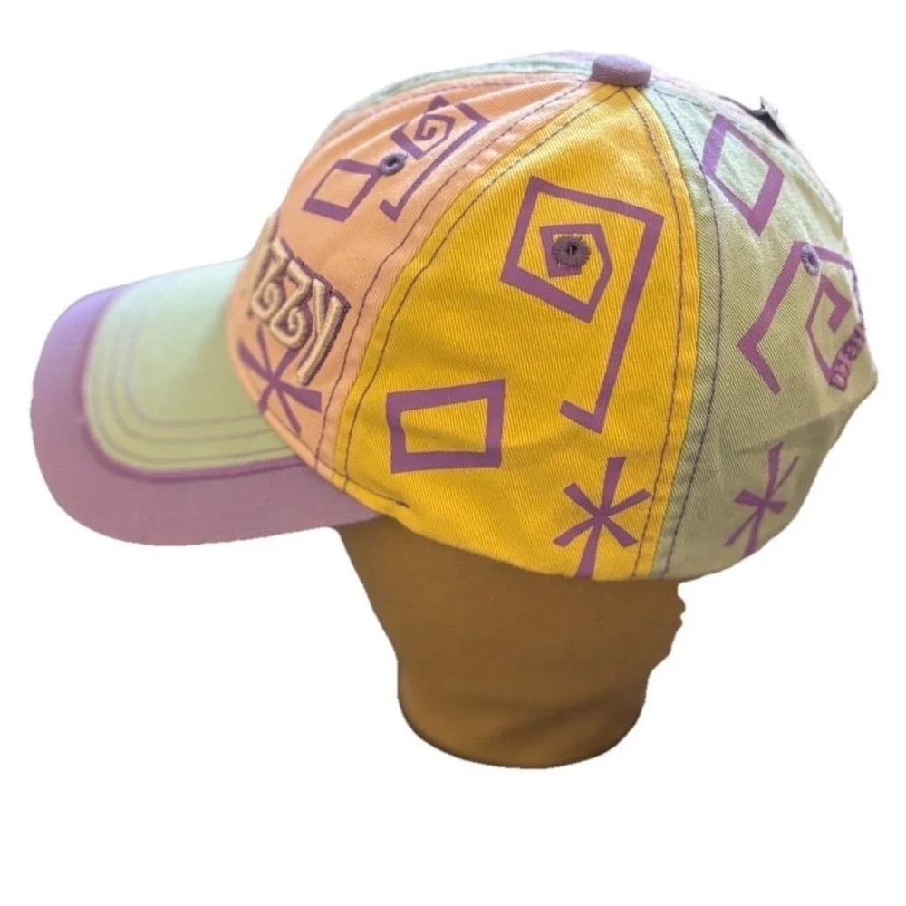 Disney Parks Busy Gettin Dizzy Colorful Pastel‎ Baseball Cap Hat Colorful NWT